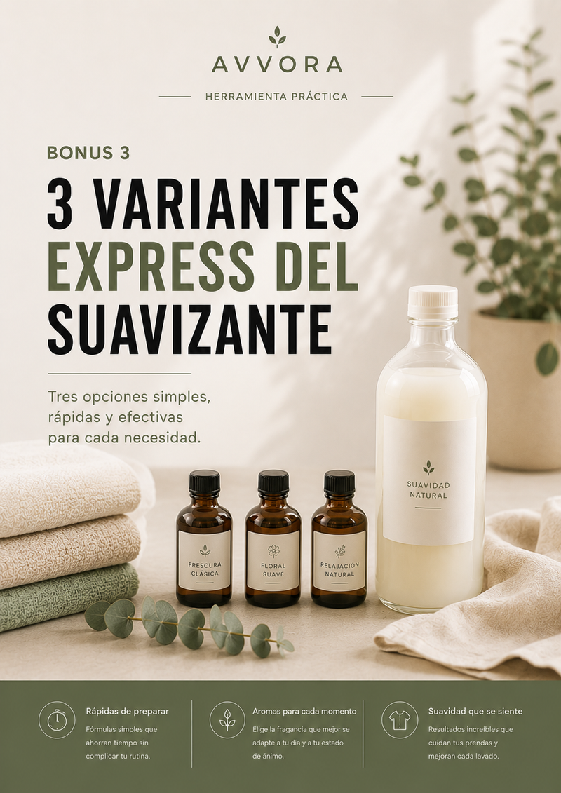 3 Variantes Express del Suavizante